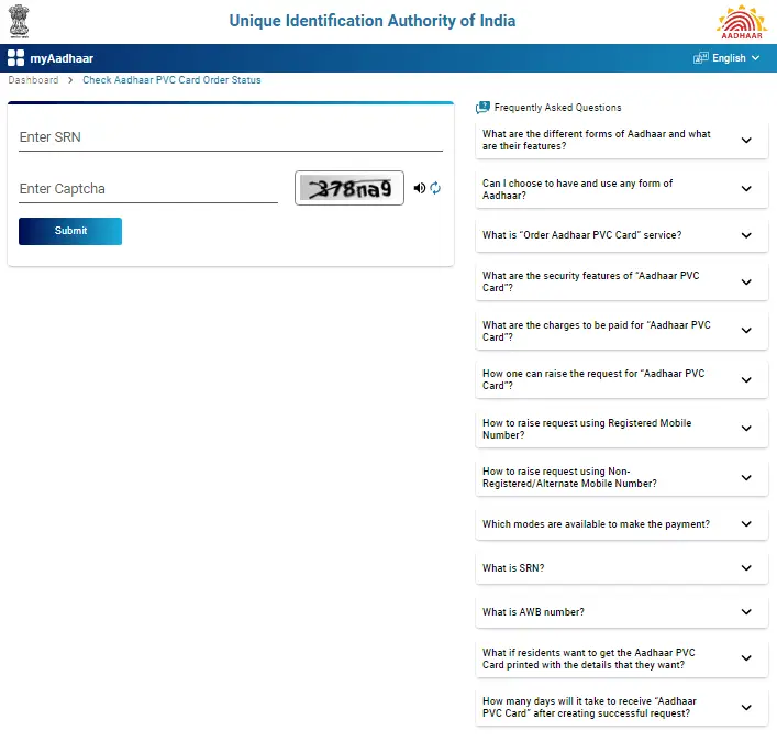 PVC Aadhaar Card Rule