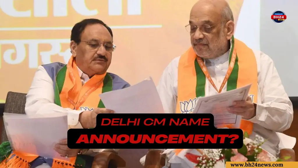 Delhi CM Name Announcement,JP nadda ,Amit Shah,BJP Meeting,Delhi New CM,Delhi New CM Face,Latest News,Delhi Politics